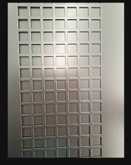 ตะแกรงอลูมิเนียมแผ่นเจาะรู  ( Perforated Aluminium Sheet )