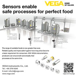 SENSORS ENABLE SAFE PROCESSES FOR PERFECT FOOD