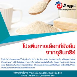 Angel Yeast…โปรตีนทางเลือกคุณสมบัติครบถ้วนที่ยั่งยืนจากยีสต์