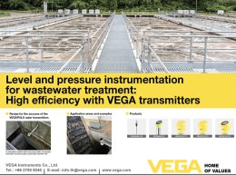 เครื่องมือวัดระดับและแรงดันอัจฉริยะเพื่อการบำบัดน้ำเสียอย่างมีประสิทธิภาพสูงสุด