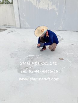 งานติดตั้งระบบกันซึมชนิดทา INNOGUARD LIQUID WATERPROOFING MEMBRANE ธนาคารกรุงศรีฯสาขาสี่แยกสนามบินเชียงใหม่