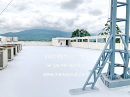 งานติดตั้งระบบกันซึมชนิดทา INNOGUARD LIQUID WATERPROOFING MEMBRANE ธนาคารกรุงศรีฯสาขาสี่แยกสนามบินเชียงใหม่