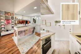 ตกแต่งโชว์รูม Hybrid Ultra Fiber Board ลามิเนต SPC