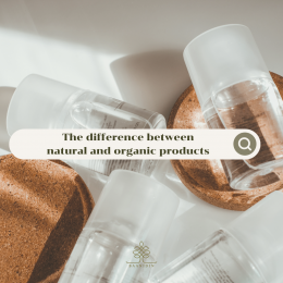 The difference between natural and organic products