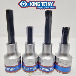 ของแท้!! ลูกบล็อกเดือยโผล่ KINGTONY ขนาด 1/2 1/4 สั้น ยาว TORX ทอค หัวจีบ HEX หกเหลี่ยม 6 เหลี่ยม 12แฉก ตัวM เดือยโผล่