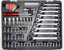 [รุ่นใหม่!! บล็อกขันน็อตรูดได้] HOBAYASHI ชุดเครื่องมือ บล็อกชุด 110 ตัวชุด รุ่น HTB-111 ชุดบล็อก บล๊อคชุด HTB-110+1