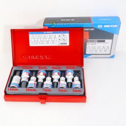 ของแท้!! KINGTONY ลูกบ๊อกเดือยโผล่ 1/2 [ ยกชุด ] รุ่น 4109PR ท็อค สั้น 4119PR TORX ยาว 4110PR 6 เหลี่ยม สั้น 4120PR หก