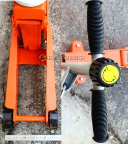 แม่แรง [ ช่วงยาว ] 5 ตัน OKURA รุ่น OK-5LJ แม่แรงตะเข้ รุ่นงานหนัก!! ตัวยาว Long Frame Garage Jack แม่แรงตะเข้ช่วงยาว