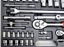 [รุ่นใหม่!! บล็อกขันน็อตรูดได้] HOBAYASHI ชุดเครื่องมือ บล็อกชุด 110 ตัวชุด รุ่น HTB-111 ชุดบล็อก บล๊อคชุด HTB-110+1