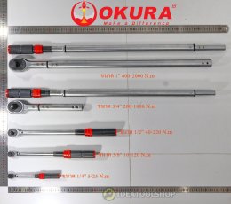 ของแท้!!! ด้ามขันปอนด์ OKURA รุ่น G-OKTW ขนาด 1/4" 3/8" 1/2" 3/4" 1" [ 2 หุน -1" ] ด้ามปอนด์ ด้ามปอน ประแจทอร์ค ประแจปอน