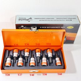 ของแท้!!! ลูกบล็อกเดือยโผล่ KOCHE [แบบยกชุด] ขนาด 1/2 สั้น ยาว TORX หัวจีบ HEX หกเหลี่ยม 6 เหลี่ยม ลูกบล็อก เดือยโผล่