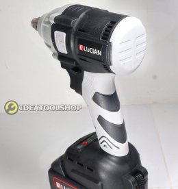 รับประกัน 6 เดือน] บล็อกไร้สาย LUCIAN สีขาว [ แบตใหญ่ 10 Ah. x 2ก้อน ] กล่องกระดาษ บล็อกแบต บล็อกไฟฟ้า บล็อกกระแทก บลอก
