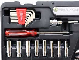 [รุ่นใหม่!! บล็อกขันน็อตรูดได้] HOBAYASHI ชุดเครื่องมือ บล็อกชุด 110 ตัวชุด รุ่น HTB-111 ชุดบล็อก บล๊อคชุด HTB-110+1