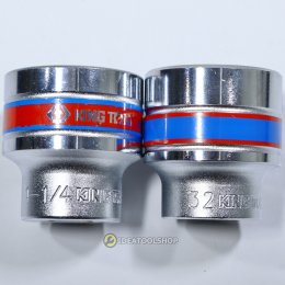KINGTONY ของแท้!! ลูกบล็อก [ ขายแยก ] 1/2 4หุน แบบสั้น สีเงิน มีทั้งแบบ มิล และ หุน  ลูกบ๊อก 6 / 12 เหลี่ยม 