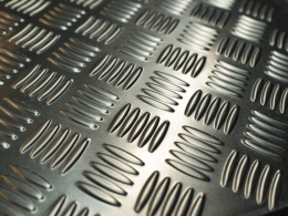 Aluminum sheet with feet