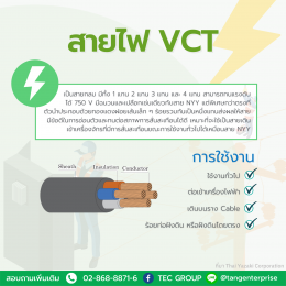 สายไฟที่นำมาใช้งานมีอยู่หลากหลายประเภท