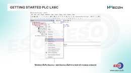 GETTING STARTED LX6C PLC WECON