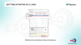 GETTING STARTED LX6C PLC WECON