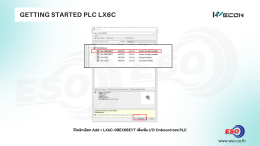GETTING STARTED LX6C PLC WECON