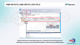 HMI IN1073 connected to PLC LX3V WECON setup and communication example