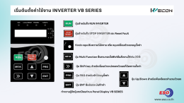 GETTING STARTED INVERTER VB SERIES