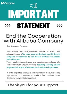 WECON Statement