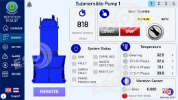 IoT SCADA Pumping Station Control with WECON HMI and V-Box
