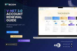 วิธีต่ออายุบัญชี WECON V-NET 3.0 ด้วย Points ผ่านระบบ V-NET Cloud Platform โดย ESO TECH