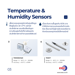 tempeature and humidity sensors in data center