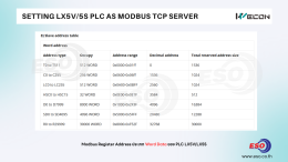 การตั้งค่า WECON PLC LX5S/LX5V เป็น Modbus TCP Server เพื่อเชื่อมต่ออ่านข้อมูลผ่าน Ethernet