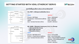 WECON VD5L EtherCAT Servo Drive และ PLC A500 Series คู่มือสอนการเขียนโปรแกรม Motion Control และการควบคุม Servo ผ่าน EtherCAT Network