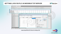 การตั้งค่า WECON PLC LX5S/LX5V เป็น Modbus TCP Server เพื่อเชื่อมต่ออ่านข้อมูลผ่าน Ethernet