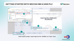How to connect WECON HMI to WECON A500 PLC via Ethernet using PI Studio