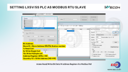 การตั้งค่า WECON PLC LX5S/LX5V เป็น Modbus RTU Slave เพื่ออ่านข้อมูลผ่าน RS485