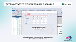 How to connect WECON HMI to WECON A500 PLC via Ethernet using PI Studio