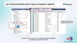 WECON VD5L EtherCAT Servo Drive และ PLC A500 Series คู่มือสอนการเขียนโปรแกรม Motion Control และการควบคุม Servo ผ่าน EtherCAT Network