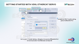 WECON VD5L EtherCAT Servo Drive และ PLC A500 Series คู่มือสอนการเขียนโปรแกรม Motion Control และการควบคุม Servo ผ่าน EtherCAT Network