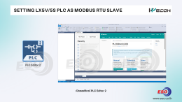 การตั้งค่า WECON PLC LX5S/LX5V เป็น Modbus RTU Slave เพื่ออ่านข้อมูลผ่าน RS485