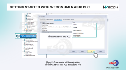 How to connect WECON HMI to WECON A500 PLC via Ethernet using PI Studio