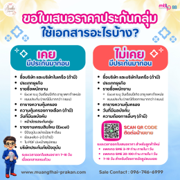 ประกันกลุ่ม SME 3-19 ท่าน เบี้ยประกันไม่แพง