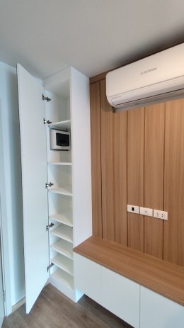 คอนโดไฮ เกษตร-เสนานิคมสเตชั่น | งานออกแบบและตกแต่งภายใน พร้อมติดตั้งบิวท์อินเฟอร์นิเจอร์ครบวงจร