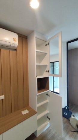 คอนโดไฮ เกษตร-เสนานิคมสเตชั่น | งานออกแบบและตกแต่งภายใน พร้อมติดตั้งบิวท์อินเฟอร์นิเจอร์ครบวงจร