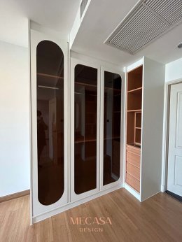 คอนโด สุภาลัย ถนนเทียบร่วมมิตร เขตห้วยชวาง | งานออกแบบและตกแต่งภายใน พร้อมติดตั้งบิวท์อินเฟอร์นิเจอร์ครบวงจร