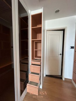 คอนโด สุภาลัย ถนนเทียบร่วมมิตร เขตห้วยชวาง | งานออกแบบและตกแต่งภายใน พร้อมติดตั้งบิวท์อินเฟอร์นิเจอร์ครบวงจร