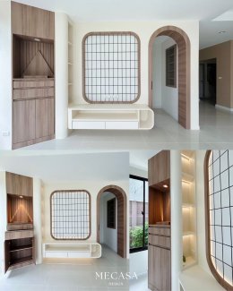 หมู่บ้านภัสรสร วงแหวน-รามอินทรา | งานออกแบบและตกแต่งภายใน พร้อมติดตั้งบิวท์อินเฟอร์นิเจอร์ครบวงจร