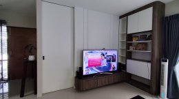 โครงการบ้านนินญา ราชพฤกษ์ อ.ปากเกร็ด นนทบุรี | งานออกแบบและตกแต่งภายใน พร้อมติดตั้งบิวท์อินเฟอร์นิเจอร์ครบวงจร