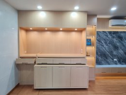 หมู่บ้านสุภาลัยพรีม่าวิลล่า พุทธมณฑลสาย3 | งานออกแบบและตกแต่งภายใน พร้อมติดตั้งบิวท์อินเฟอร์นิเจอร์ครบวงจร