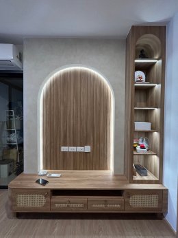 The Line Vibe Condo | งานออกแบบและตกแต่งภายใน พร้อมติดตั้งบิวท์อินเฟอร์นิเจอร์ครบวงจร