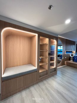 คอนโด Ideo จรัญ 70-ริเวอร์วิว | งานออกแบบและตกแต่งภายใน พร้อมติดตั้งบิวท์อินเฟอร์นิเจอร์ครบวงจร