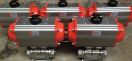 Ball Valve Stainless steel 316 3pc Pneumatic Actuator RAT Series 